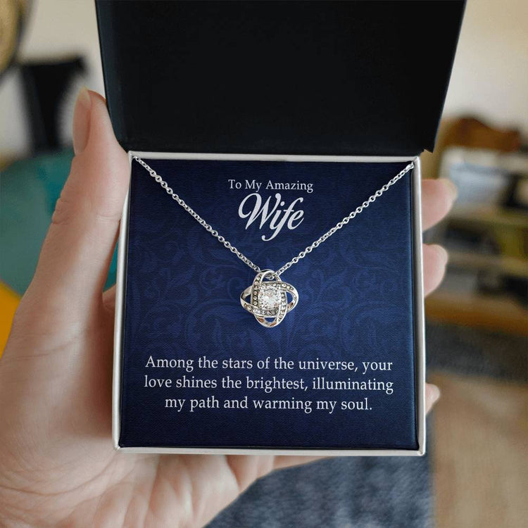 To My Amazing Wife - Love Knot Necklace - Marlofy.com