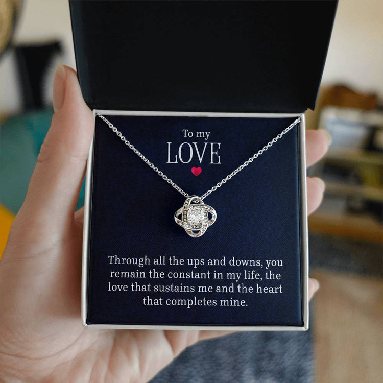 To My Love - Lov eKnot Necklace - Marlofy.com