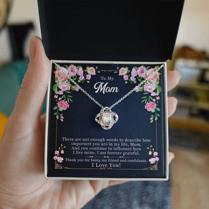 Forever Grateful - Love Knot Necklace - Marlofy.com