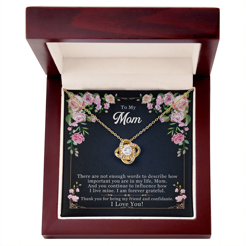 Forever Grateful - Love Knot Necklace - Marlofy.com