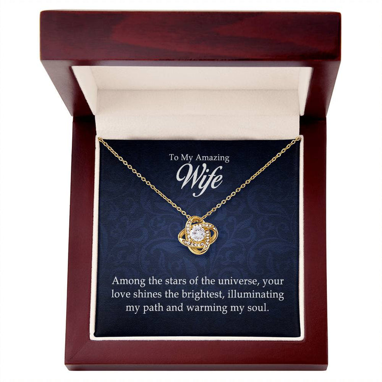 To My Amazing Wife - Love Knot Necklace - Marlofy.com