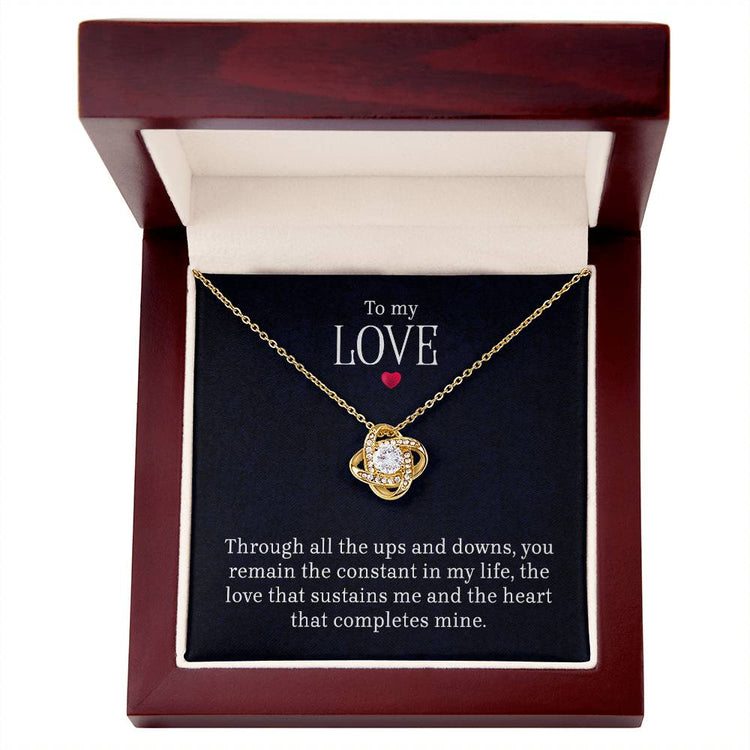 To My Love - Lov eKnot Necklace - Marlofy.com