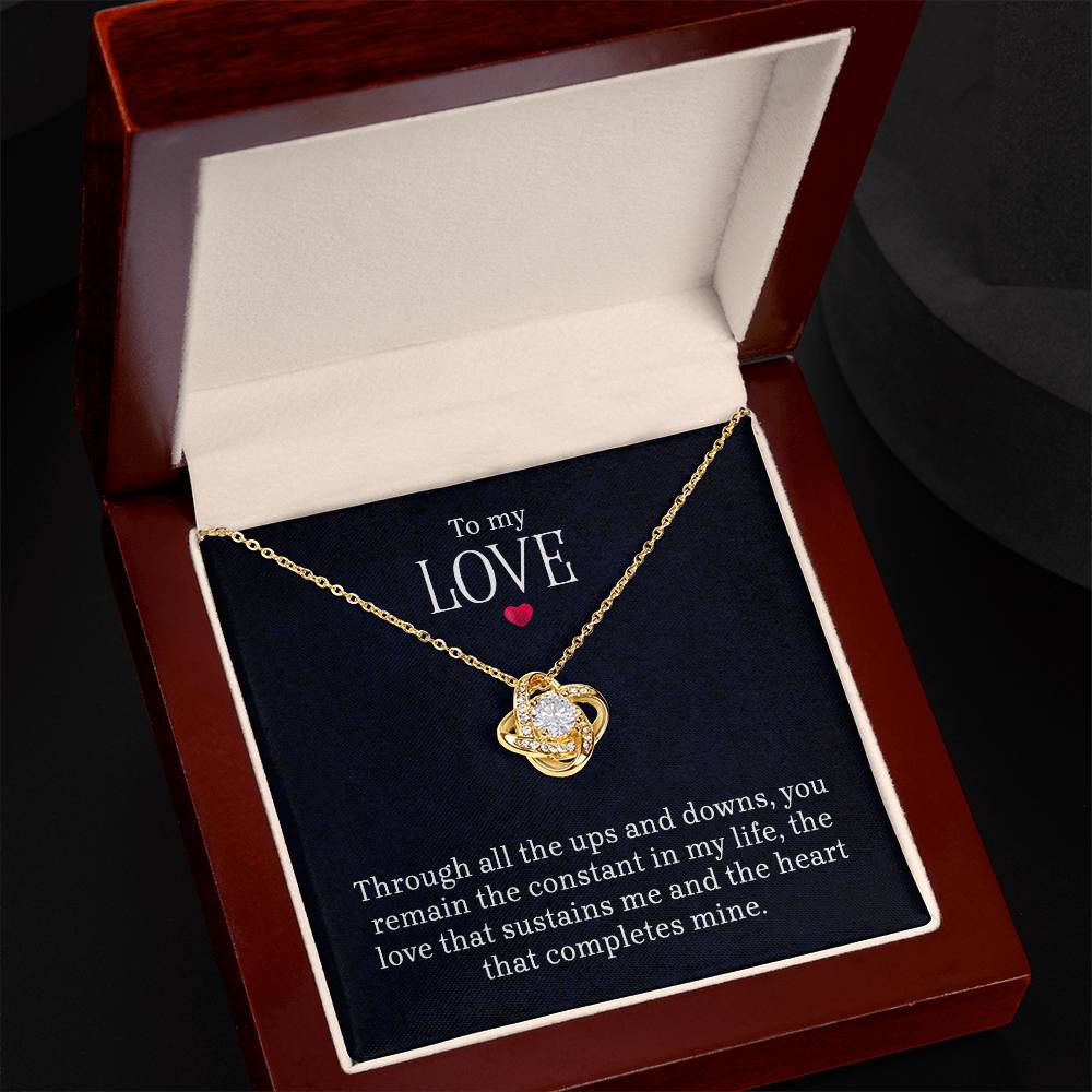 To My Love - Lov eKnot Necklace - Marlofy.com