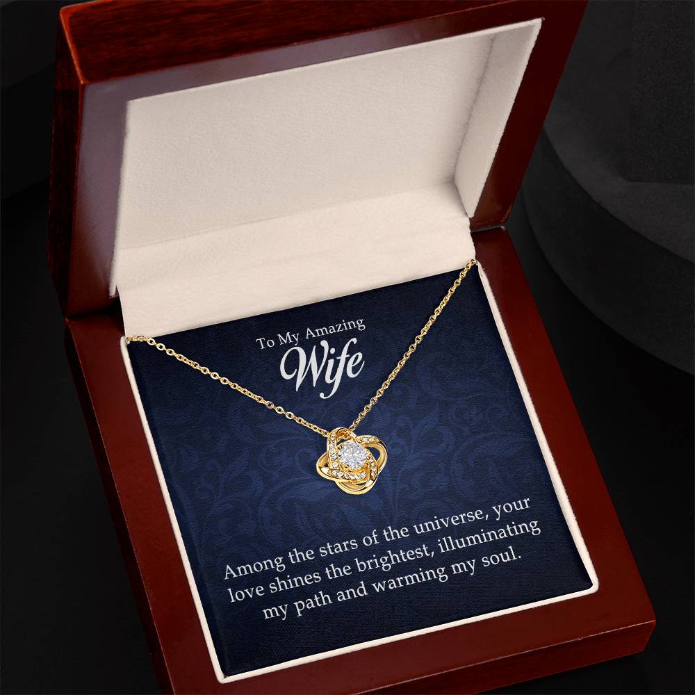 To My Amazing Wife - Love Knot Necklace - Marlofy.com