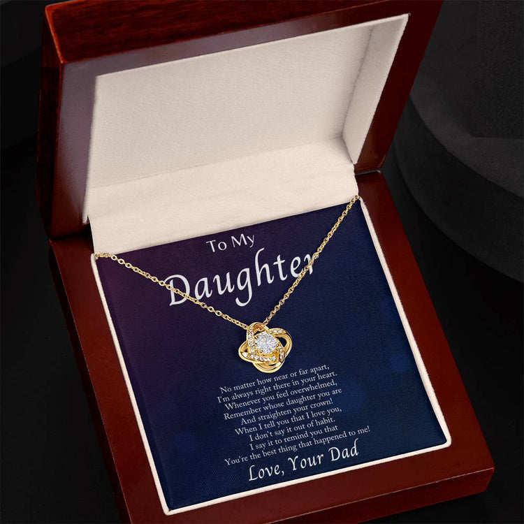 Im Always With You - Love Knot Necklacec - Marlofy.com