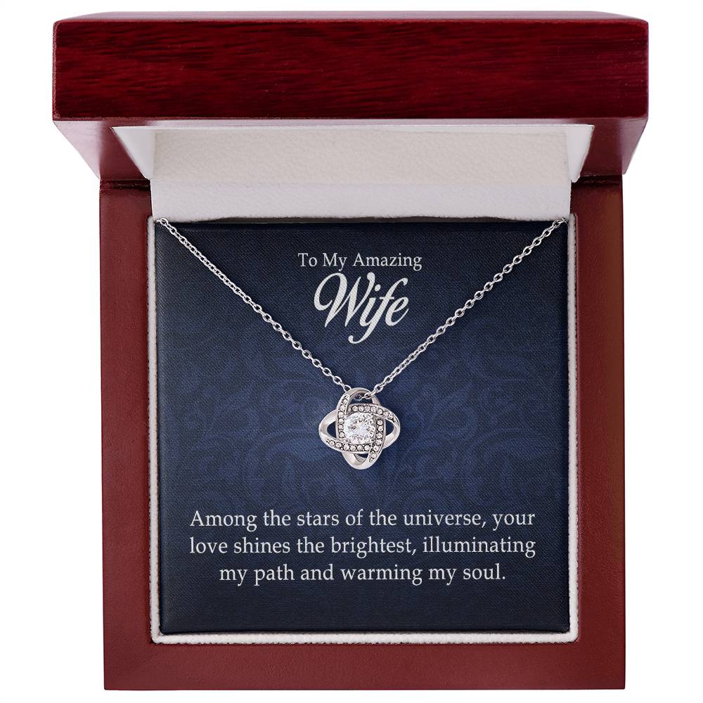 To My Amazing Wife - Love Knot Necklace - Marlofy.com