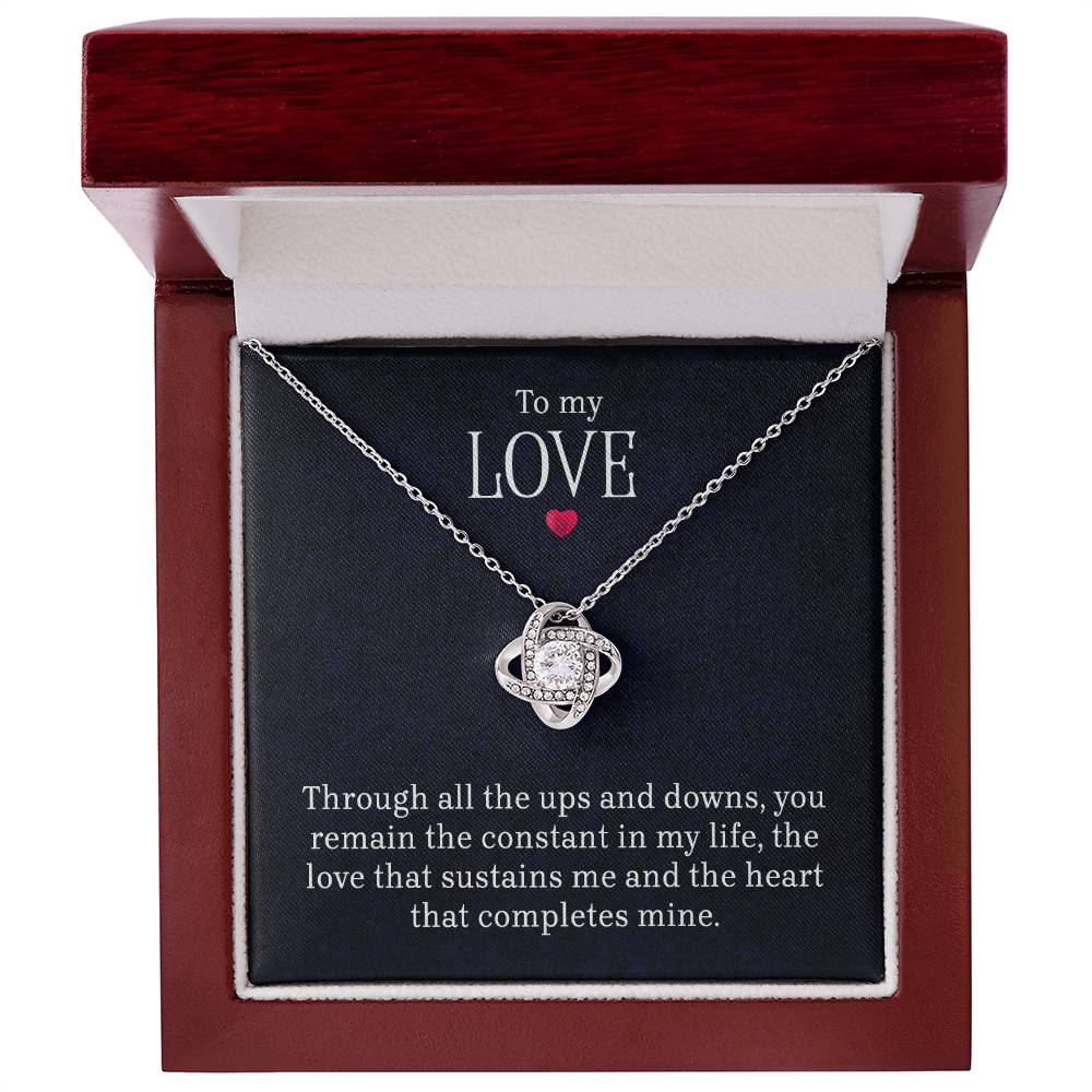 To My Love - Lov eKnot Necklace - Marlofy.com