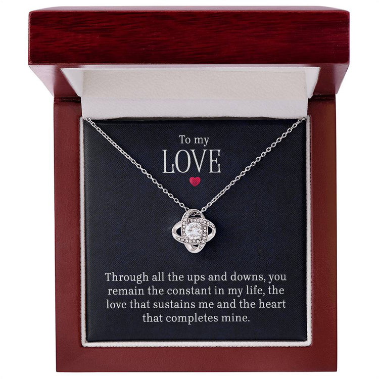 To My Love - Lov eKnot Necklace - Marlofy.com