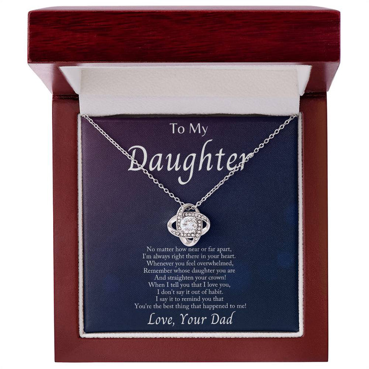 Im Always With You - Love Knot Necklacec - Marlofy.com
