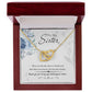To My Sister - Interlocking Hearts Necklace - Marlofy.com