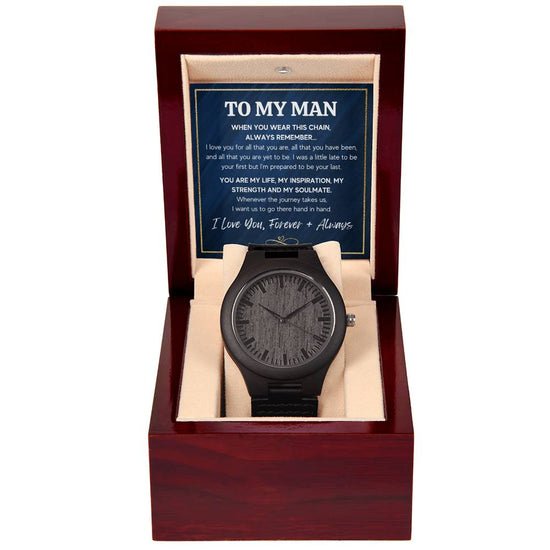 To My Man Inspiration – Wooden Watch - Marlofy.com