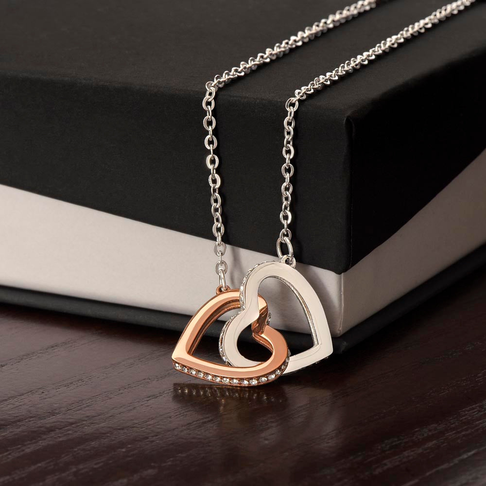 Interlocking Hearts Necklace - Marlofy.com