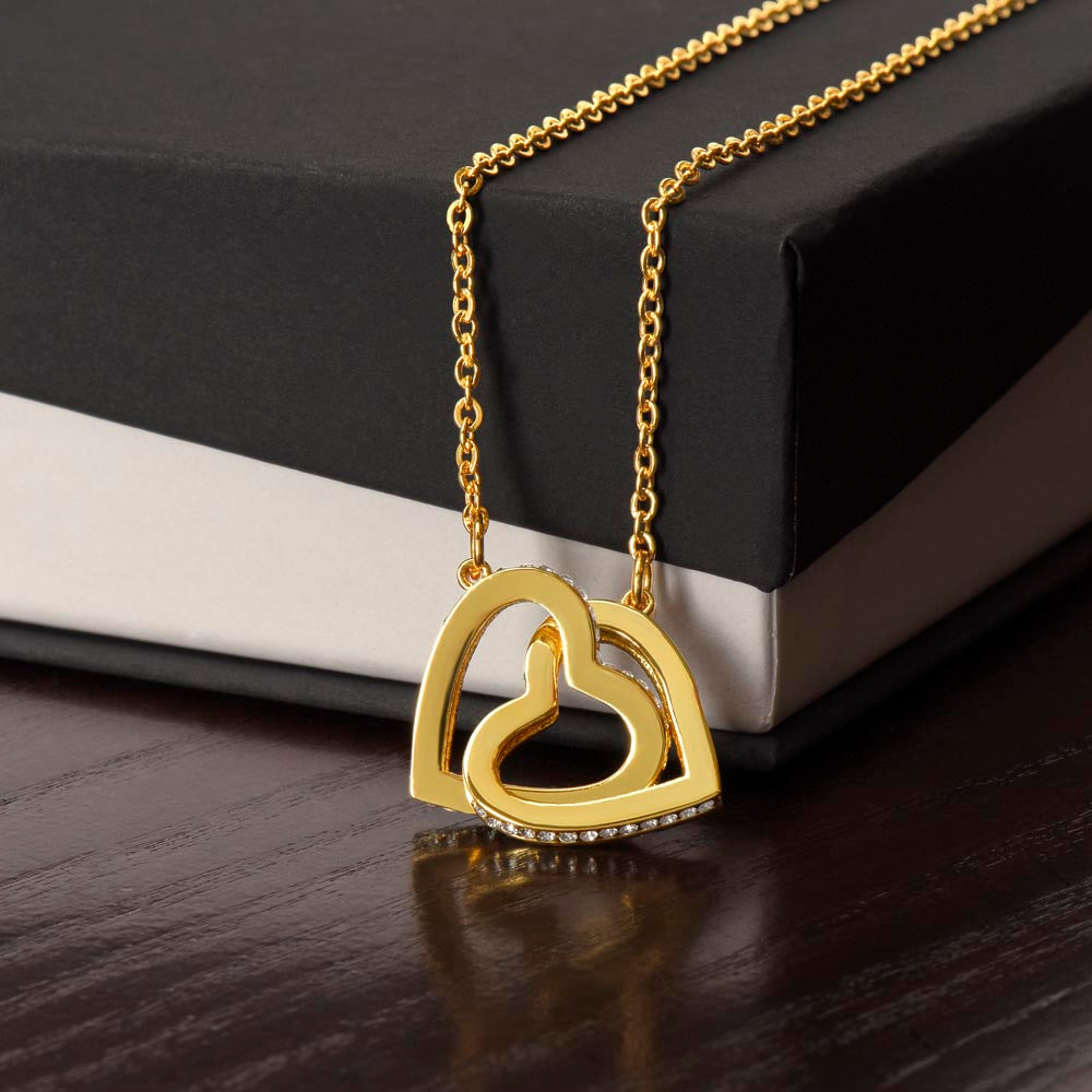 Interlocking Hearts Necklace - Marlofy.com