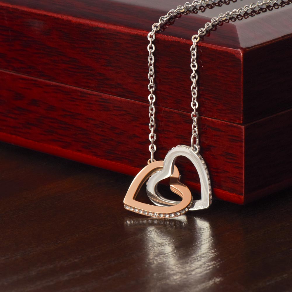 Interlocking Hearts Necklace - Marlofy.com