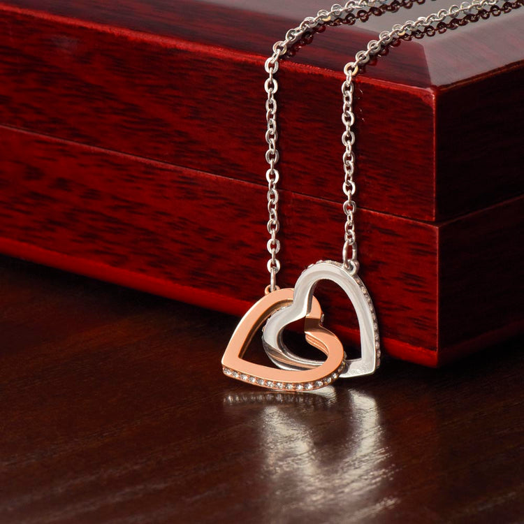 Interlocking Hearts Necklace - Marlofy.com
