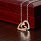 Interlocking Hearts Necklace - Marlofy.com