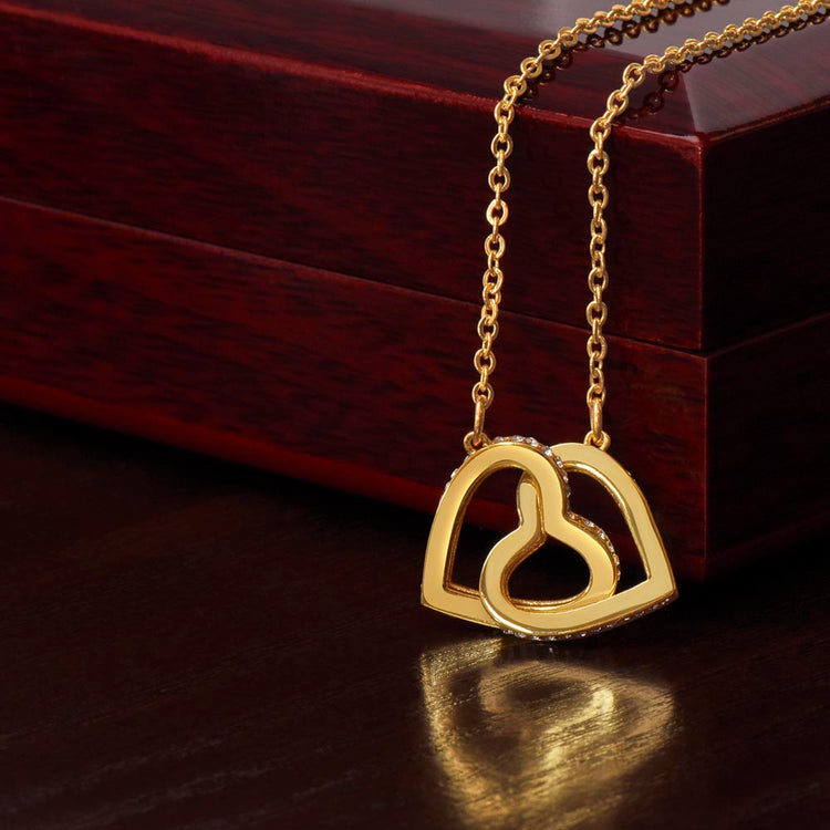 Interlocking Hearts Necklace - Marlofy.com