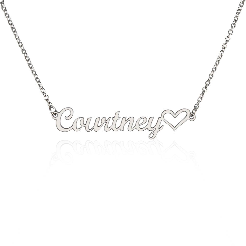 Classic Heart Style Name Necklace - Marlofy.com