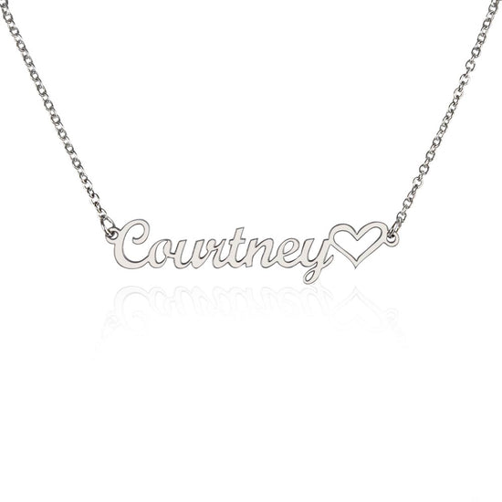 Classic Heart Style Name Necklace - Marlofy.com
