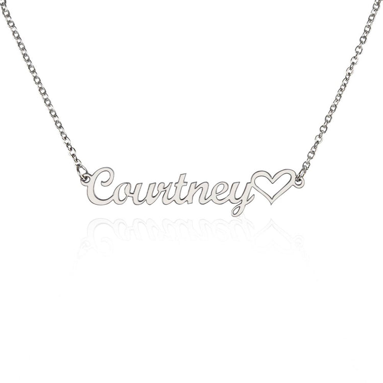 Classic Heart Style Name Necklace - Marlofy.com
