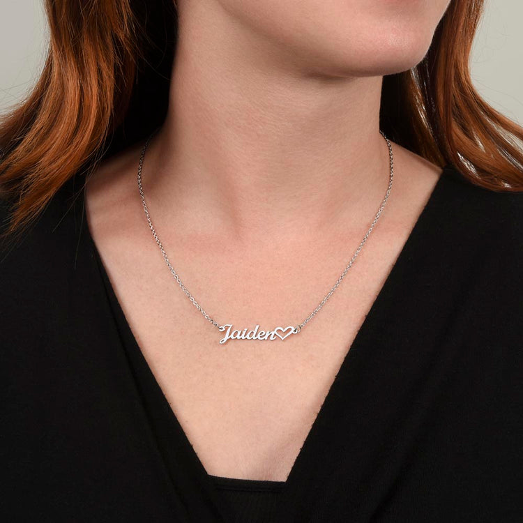 Classic Heart Style Name Necklace - Marlofy.com