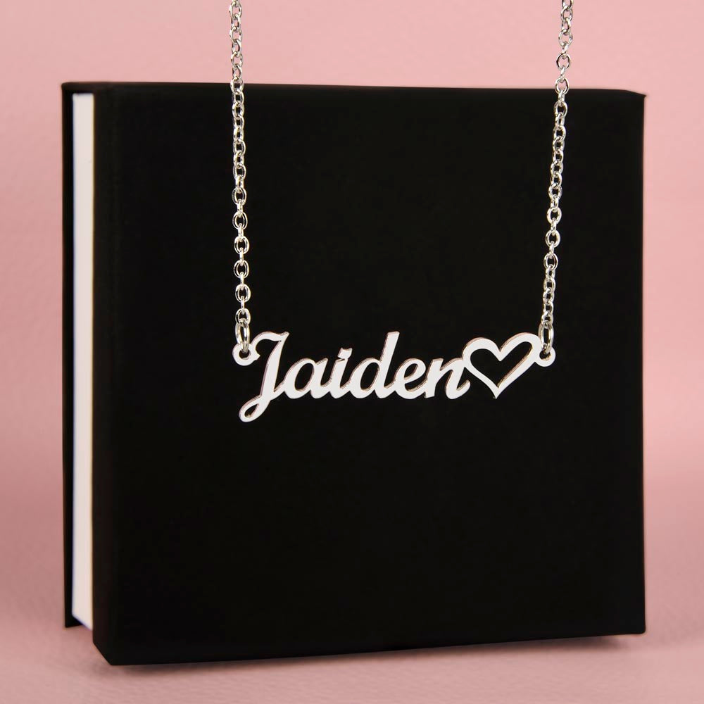 Classic Heart Style Name Necklace - Marlofy.com