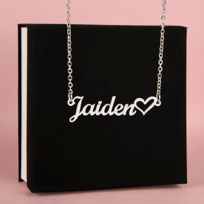 Classic Heart Style Name Necklace - Marlofy.com
