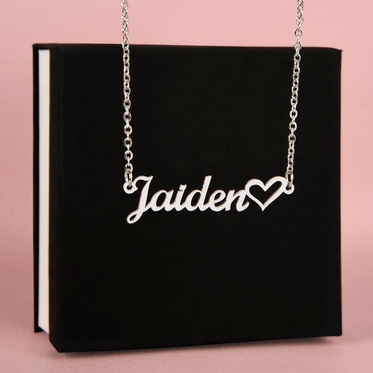 Classic Heart Style Name Necklace - Marlofy.com
