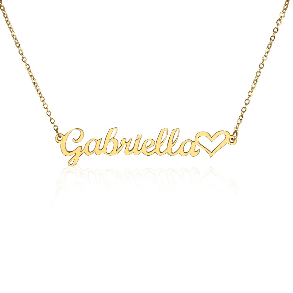 Classic Heart Style Name Necklace - Marlofy.com