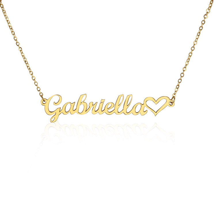 Classic Heart Style Name Necklace - Marlofy.com
