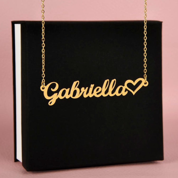 Classic Heart Style Name Necklace - Marlofy.com
