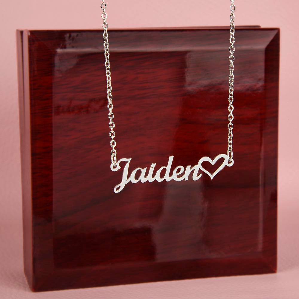 Classic Heart Style Name Necklace - Marlofy.com