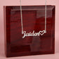 Classic Heart Style Name Necklace - Marlofy.com