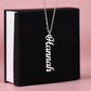 Classic Vertical Name Necklace - Marlofy.com