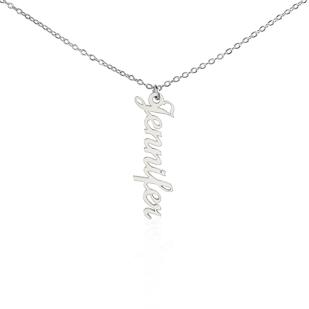 Classic Vertical Name Necklace - Marlofy.com