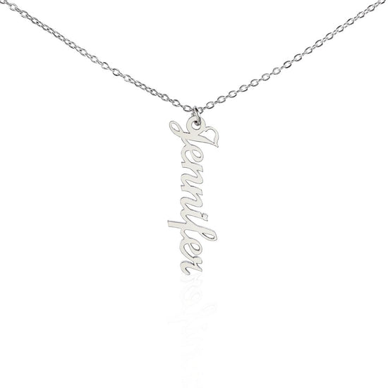 Classic Vertical Name Necklace - Marlofy.com