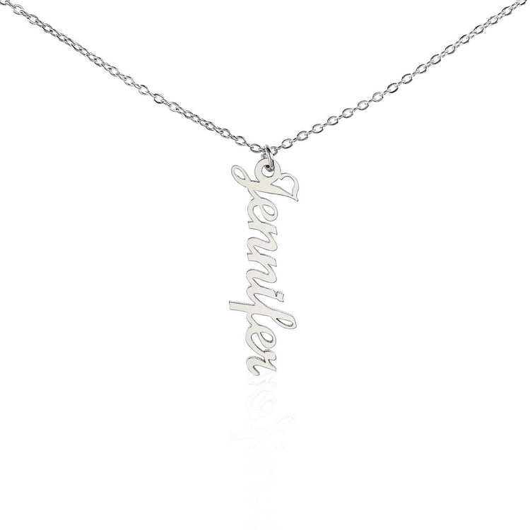Classic Vertical Name Necklace - Marlofy.com