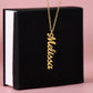 Classic Vertical Name Necklace - Marlofy.com
