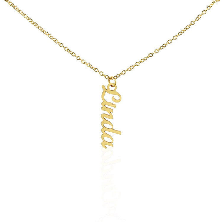 Classic Vertical Name Necklace - Marlofy.com