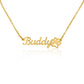 Classic Paw Print Name Necklace - Marlofy.com