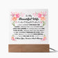 To My Beautiful Wife – Acrylic Square - Marlofy.com