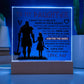 To My Daughter Skies – Acrylic Square - Marlofy.com