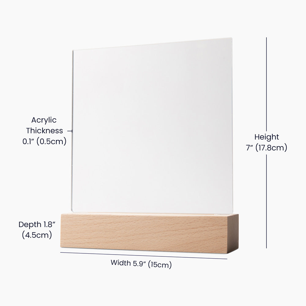 To My Beautiful Wife – Acrylic Square - Marlofy.com