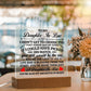 To My Daughter-in-Law Honor – Acrylic Square - Marlofy.com
