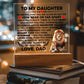 To My Daughter Braver – Acrylic Square - Marlofy.com