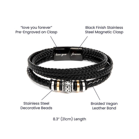 Being Special - Mens Leather Bracelet - Marlofy.com