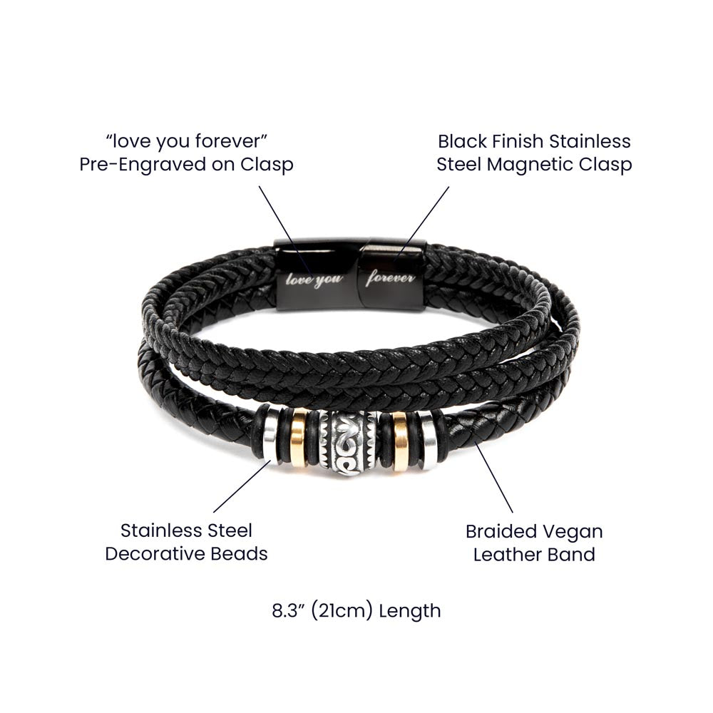 To My Stepdad Choice to Love – Bracelet - Marlofy.com