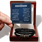 Never Forget Love You Forever (To My Grandson) – Bracelet - Marlofy.com