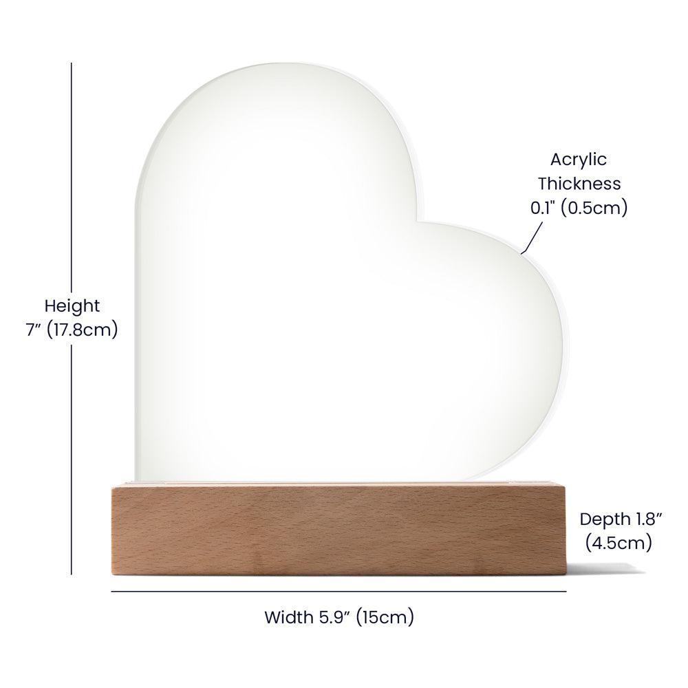 To My Beautiful Daughter – Acrylic Heart Plaque - Marlofy.com