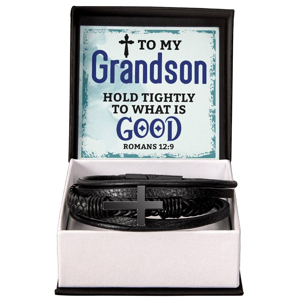 Hold Tightly - Cross Leather Bracelet - Marlofy.com